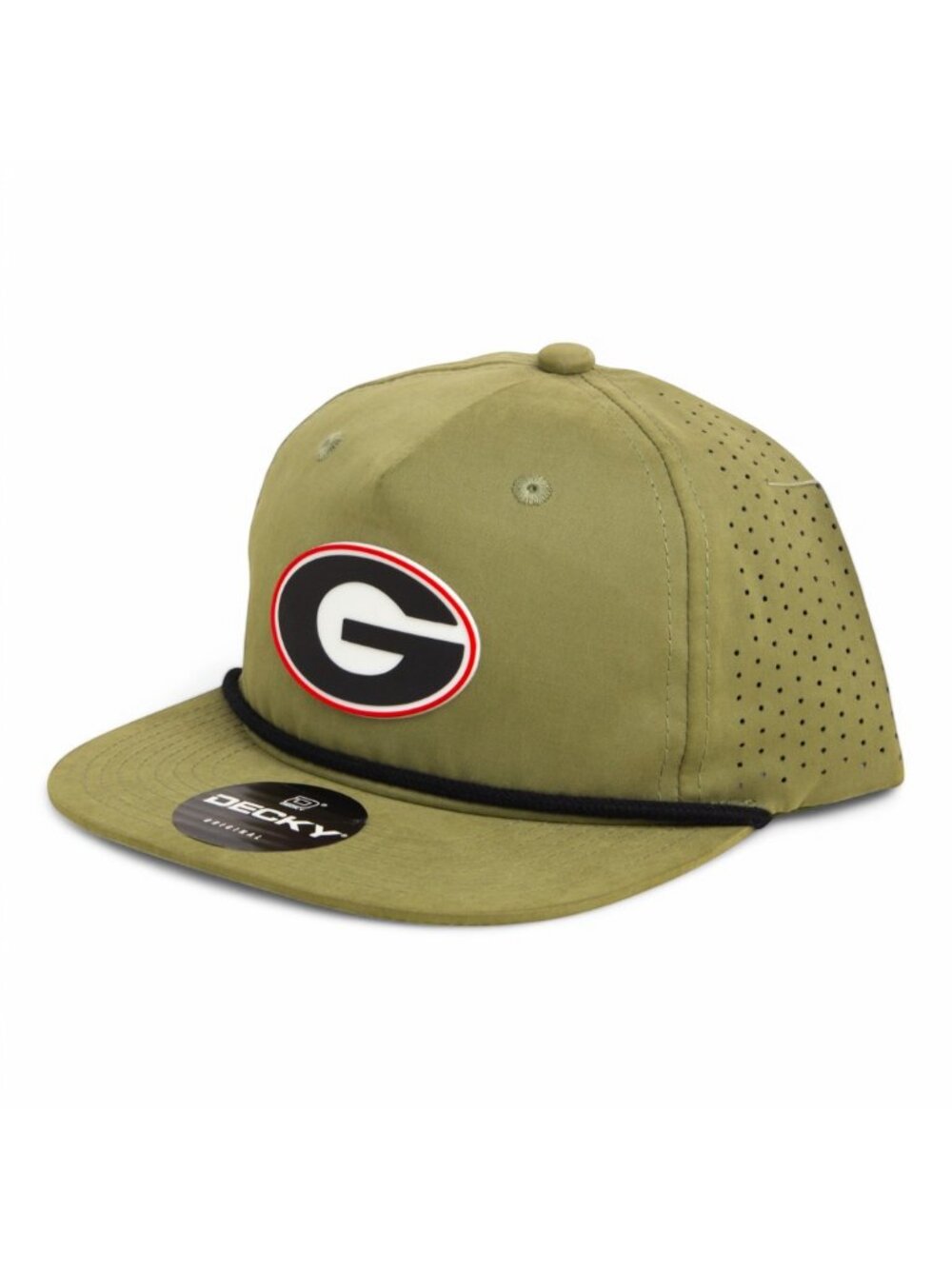 Georgia Bulldogs Power G 3D Perforated Rope Hat- Loden/ Black